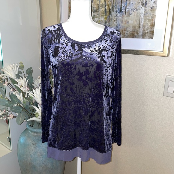 Simply Vera Wang purple blouse - Picture 3 of 11